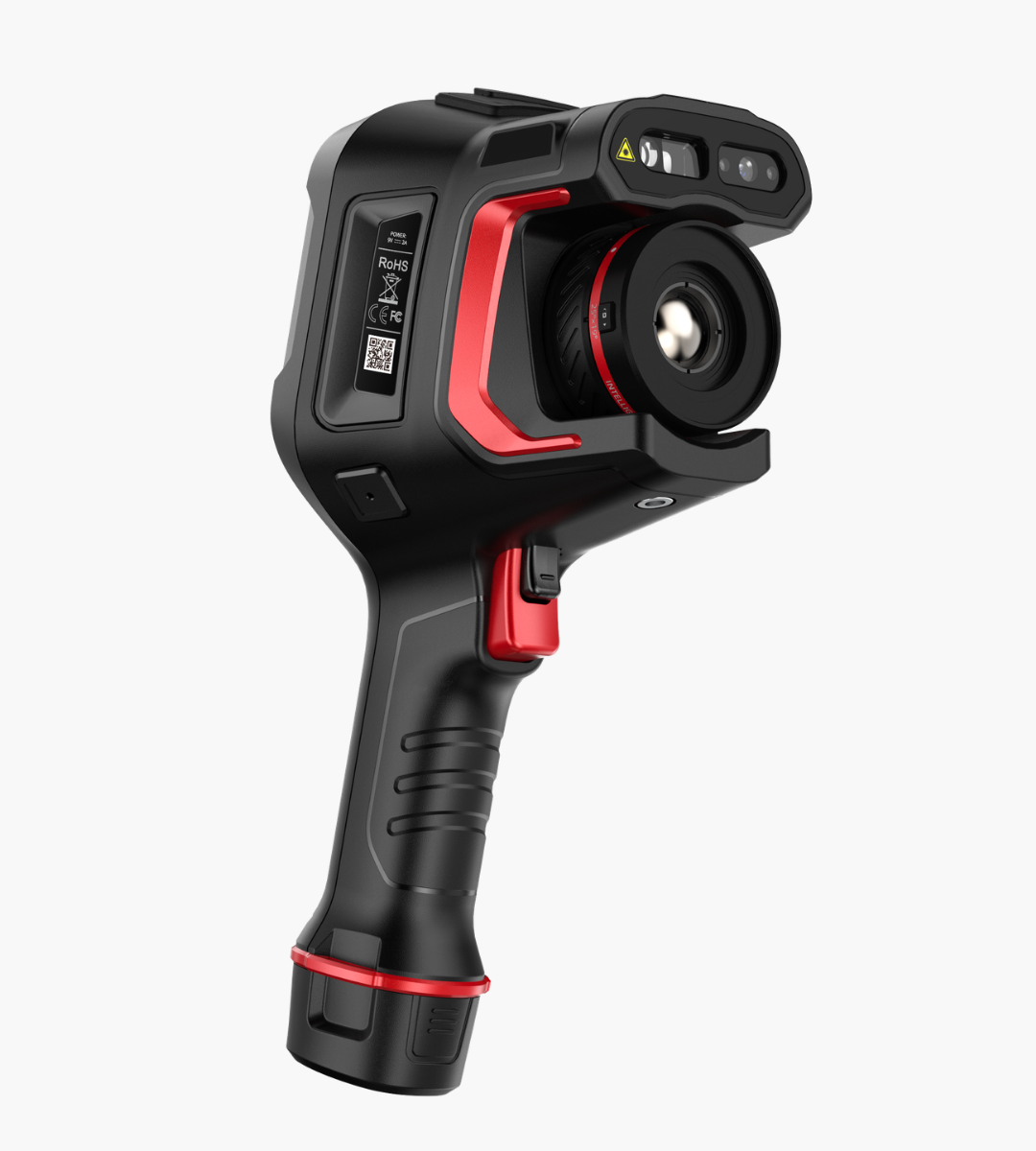 Guide Sensmart Hammer II professional thermal imaging camera in black and red, shown at a three-quarter angle.