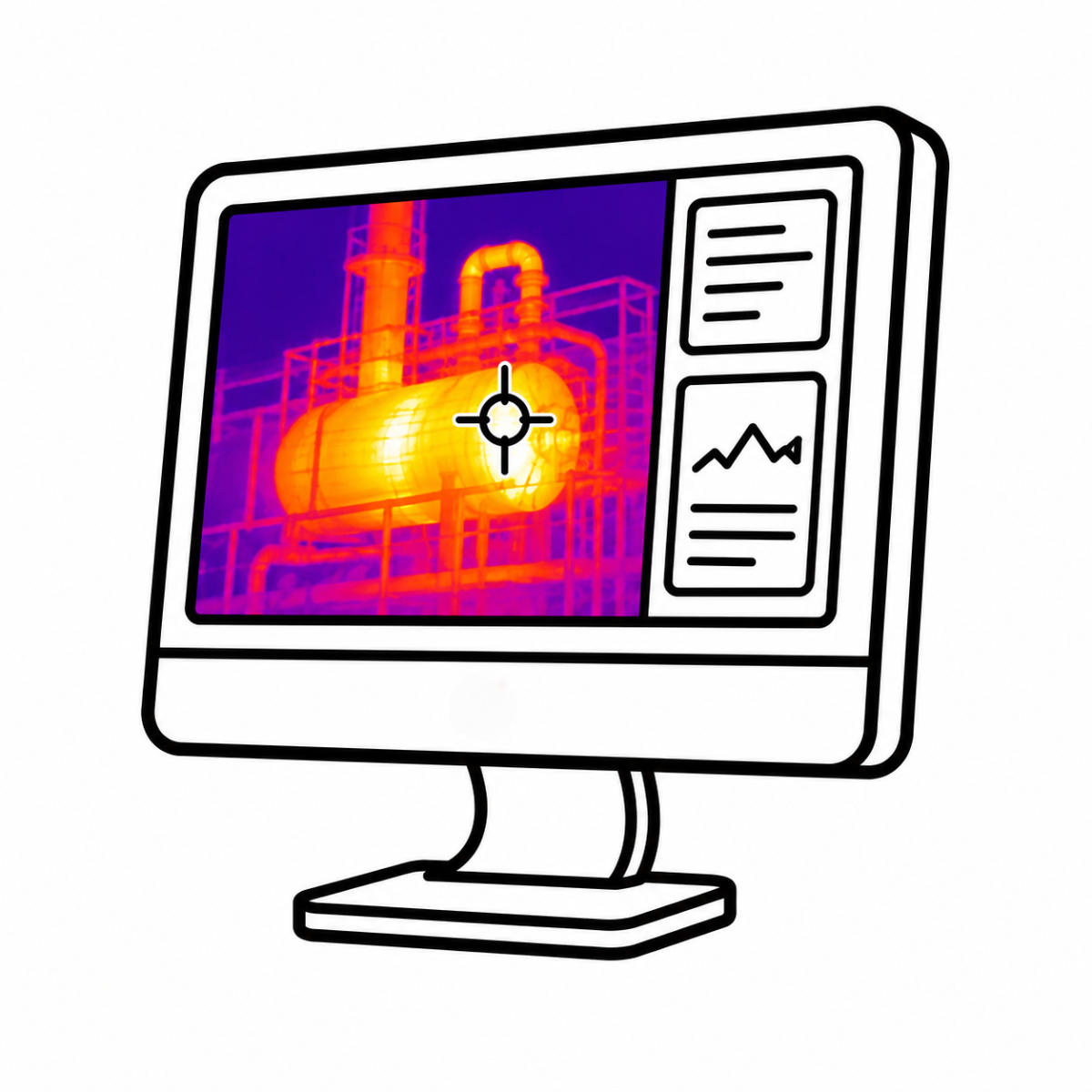 ThermoTools: ThermoTools thermal analysis software displayed on a desktop monitor