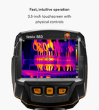 Testo 883-2 thermal camera touchscreen and physical controls