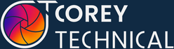 Corey Technical inverse colour logo